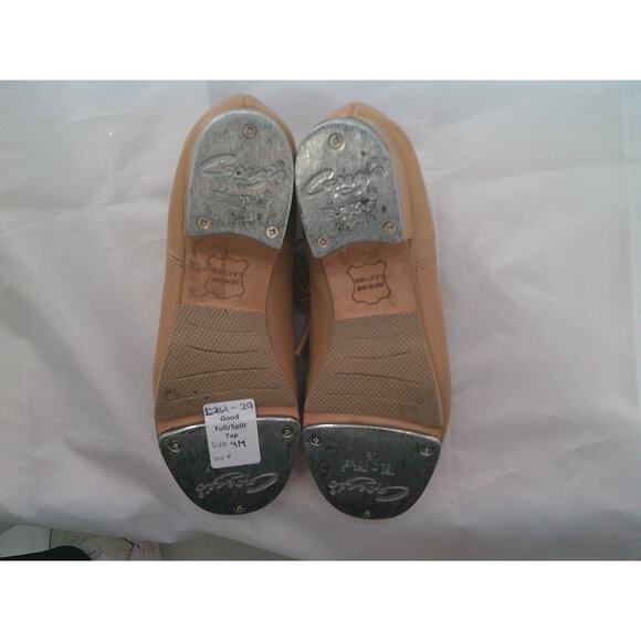 Dance Tap Shoes Capezio CG19 4M Big Kid Oxford Lace Up Full Sole - Picture 4 of 4